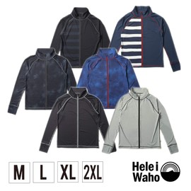Men's HeleiWaho Long Sleeve Zip Up HeleiWaho Rashguard UPF 50+