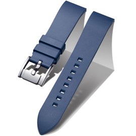 BINLUN FKM Rubber Watch Band Quick Release Fluororubber Watch Straps 19mm 20mm 21mm 22mm 24mm Durable Fluoro Silicone Sport Watchbands Replacement for Men Women Black/Brown/Blue/Red/Green/Orange