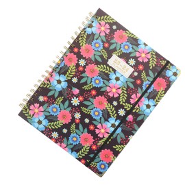 CAXUSD Spiral Planner Date Planner to Do List Notepad Weekly Schedule Pad for Easy Organization Compact Study Floral Print