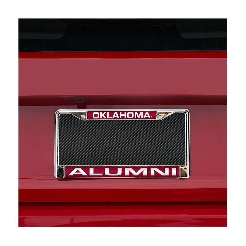 Rico Oklahoma Sooners Chrome Metal Alumni License Plate Frame Holder