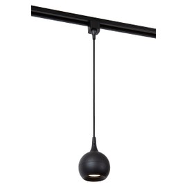 LUCIDE Track Favori Pendant Light - 1-Phase Rail System/Track Lighting - 1 x GU10 - Black (Extension)
