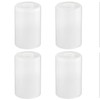 Eidonta 4 Pack White Frosted Glass Shades Replacement, 5.9in Height,