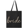 inktastic Elegant Bride Script Minimalist Typography Tote Bag Black 45aab