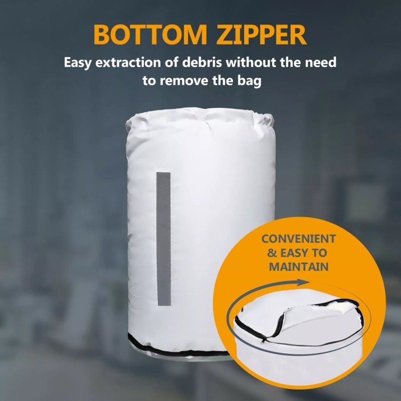 POWERTEC 70351 Dust Collector Lower Bag 20" Dia. x 30"