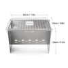 Camping Wood Burning Stove Outdoor Portable Folding Stainless Steel Backpacking