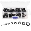 260pcs[9 Sizes] Black Starlock Internal Tooth Lock Washers Assortment Kit,