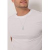 Kuzzoi Men's Necklace with Military Plate (21 mm) in 925
