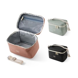 MONBENTO - Small Cooler Bag for On the Go Arctic Pink Moka - Lunch Bag for Lunch Box, Water Bottle & Food Accessories - Thermal Bag for Food 5L with Removable Shoulder Strap - Ideal for Office/Picnic