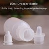 Empty Liquid Dropper Bottles Plastic Squeeze Refillable DIY Containers 50PCS