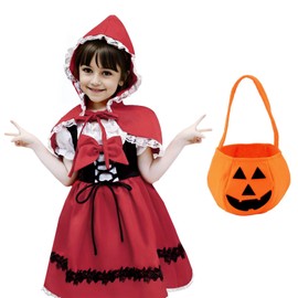 Formemory Halloween Costume, Children, Little Red Riding Hood, Halloween Costume, Cosplay Events, School Festivals, Girls, Red, Costume, Performance Clothing, Fairytales, Recitals, Christmas, Costume