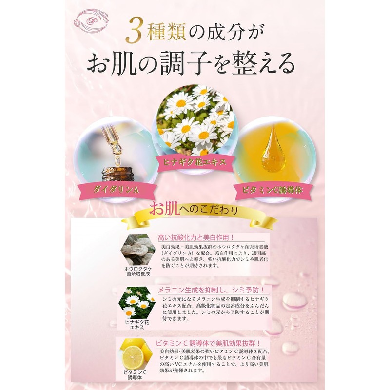 Dermatology Aging Care Serum Pretty Simo Milky Essence, Dullness, Sagging,