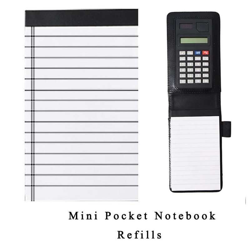 Marte Vanci Mini Pocket Notebook with Calculator and Pen, A7