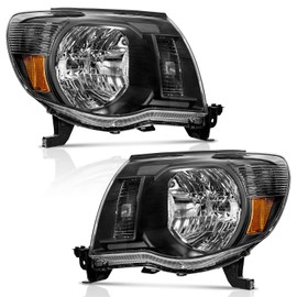 WEELMOTO Headlights Assembly Compatible with 2005-2011 Toyota Tacoma Headlights Assemblies for 05 06 07 08 09 10 11 Tacoma Headlight Assembly