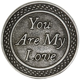 Cathedral Art You Are My Love Pocket Token - Inspirational Gift, Keepsake Metal Coin, Wedding, Anniversary, and Engagement Gifts for Couples, 1 Inch Size, 1 Piece