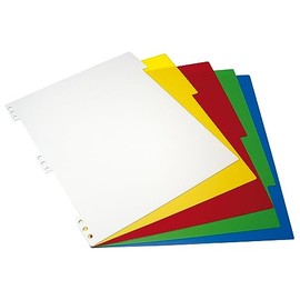 Grafoplás | Dividers for in&Out Removable Sleeves Folder | A4 | 5 Positions | Assorted Colours | 30.5 x 24 cm