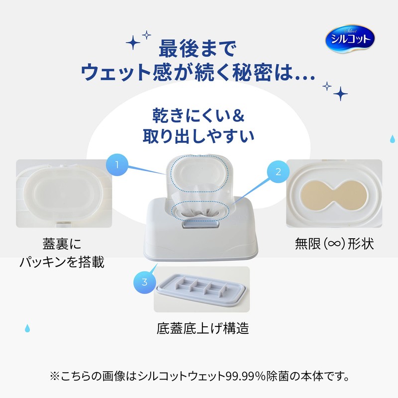 シルコット 99.99% 除菌ウェットティッシュ アルコールタイプ 詰替40枚×3パック(120枚)