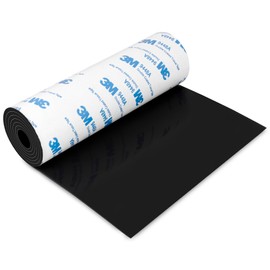 Silicone Furniture Pads, 5" x 120" Non Slip Furniture Pads Anti Skid Pads Non Slip Self Adhesive Cuttable Silicone Tape Strip Roll for Protecting Hardwood Floors Chair Wall Protector - Black