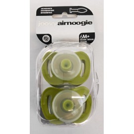 Joovy AirNoogie Orthodontic Pacifier BPA/PVC Free Medium Green 6 Months + #W3905