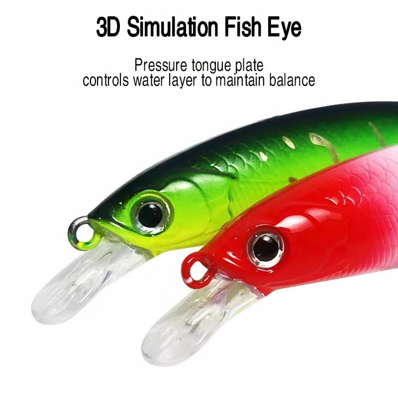 Juliyeh 5 Pcs Fishing Lures Set Hard Plastic Body Artificial