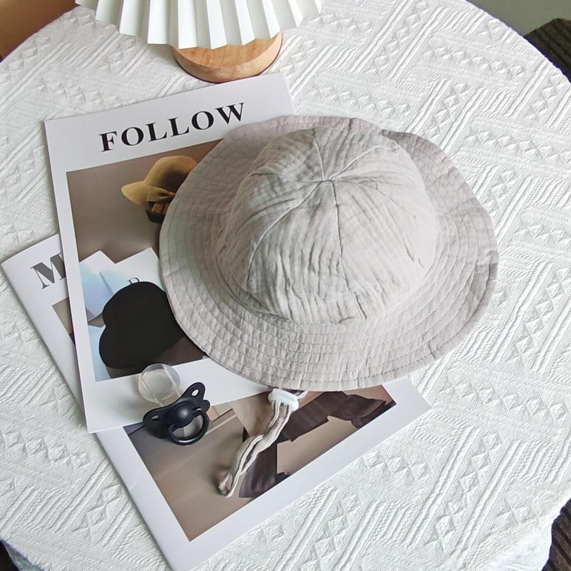 RUNQIU 【Cotton Baby Hat】 Perfect for Sun Protection! Floral Kids
