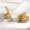 HIEMEY Privacy Gold Door Knob Interior, Satin Brass Door Knobs