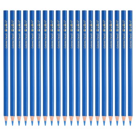 PATIKIL Medium Blue Colored Pencils Set,20 Pcs Oil Color Pencils Wooden Coloring Drawing Pencil for Artists Art Painting