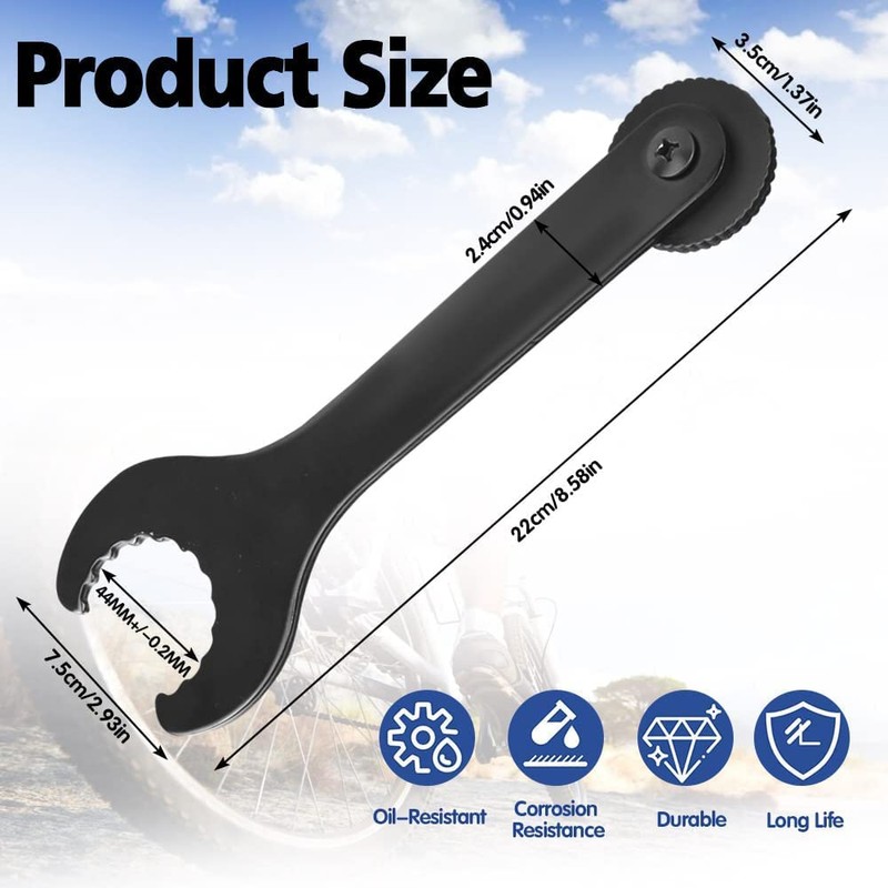 Bicycle Wrench Bottom Bracket Spanner Carbon Steel Install Removal Spanner