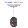 Key Fob Cover for Escape Fiesta: 3 Buttons Silicone Remote