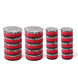 SPTA 2" Microfiber Cutting Pads 10 Pack, Heavy Cutting and Polishing Microfiber Pad, Microfiber Finishing Disc for Waxing and Polishing&Scratch and Vortex Removal Pad, Ultrafine Fiber Pad