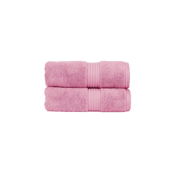 Christy Supreme Hygro 2 Hand Towels Set | Blush Pink