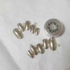 Real MirroringReal Mirroring Powder Nail - Coffin Egg / Real Mirroring리얼미러링 파우더네일 - 코핀에그