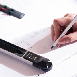 HOZO NeoPencil Case for NeoRulerGO - Upgrade Your NeoRulerGo with Clip-On Case, Includes 144mm Mini NeoPencil & 2 Black Standard Nibs, Enhances Grip and Convenience, Perfect for Precision Work