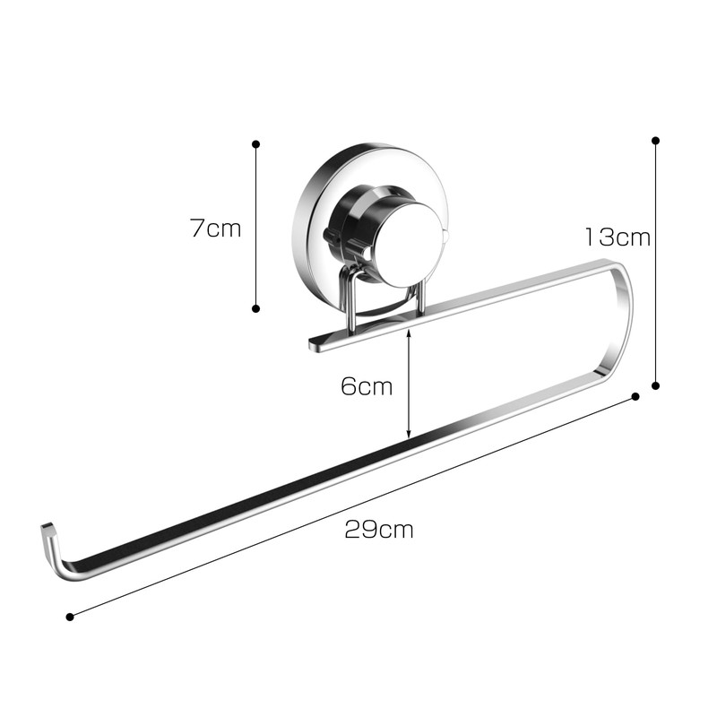 Poywaze Kitchen Paper Holder Suction Cup Strong Towel Paper Roll
