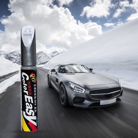 BASTOUR Auto Lackstift, Auto Reparatur Lack Auto Pinsel, Autolackstift, Autokratzer Reparaturmittel Autolack Reparatur Spezieller Lackstift für Autos Reparaturwerkzeug, 12 ml, Rot + Silber