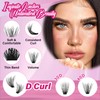 DIY Eyelash Extension Set, 240 Pieces, Eyelash Clusters, D Curl