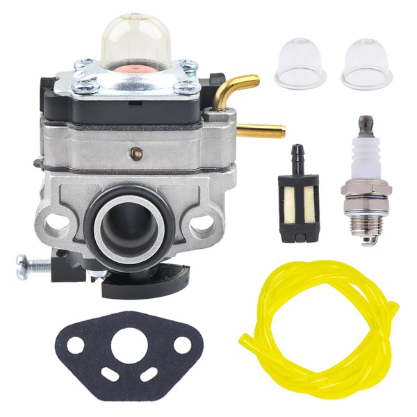 FitBest 753-06258A Carburetor for Ryobi RY251PH RY252CS RY253SS RY254BC MTD 753-06258 2 Cycle 25cc Gas Craftsman Cultivator String Trimmer Brush Cutter 307160001 316299372 316773800