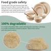 Fayear 50-Pack Disposable Paper Bowls, Biodegradable and Compostable, Eco-Friendly Disposable