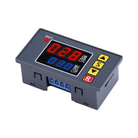 SazkJere Timer Delay Relay DC12V 20A 240W Programmable Cycle Time Switch LED Digital Display Time Relay Module (Active Output DC12V)