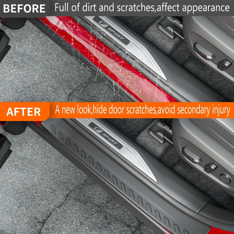 powoq Door Sill Protector Compatible with 2023-2025 Lexus RX350 RX350H
