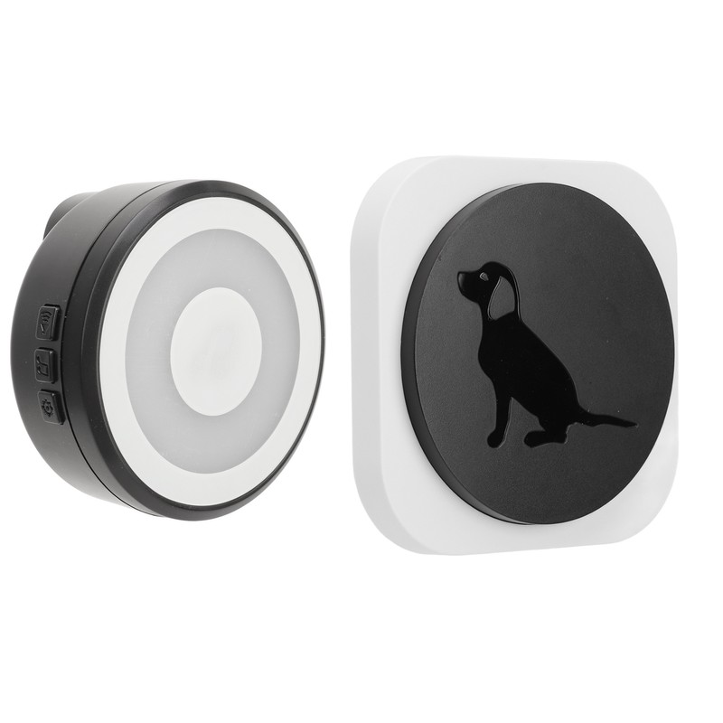 Wireless Pet Doorbell with Transmitter Receiver 4 Flashing Modes Touch