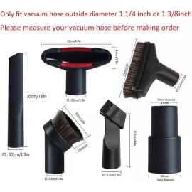 NA 7 Pack 1 1 4 Inch Vacuum Cleaner Attachments Set For Upholstery And Car Cleaning