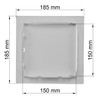 Vent Systems 6'' x 6'' Inch White Metal Access Panel