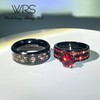 Two Rings His Hers Wedding Ring Sets Couples Matching Rings