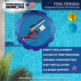 Wholesale Sensors Replacement Hayward FDXLTER1930 Heater Thermistor Sensor, Made in the USA, for Universal H-Series Low Nox Pool Heater Models, 12 Month Warranty