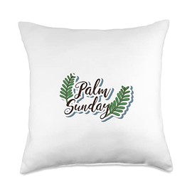 Palm Sunday Throw Pillow, 18x18, Multicolor