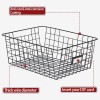6 Pack Wire Baskets for Kitchen Pantry Organization and Storage