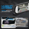 EWAY Tailgate Handle Backup Reverse Camera with 4.3" Rear View