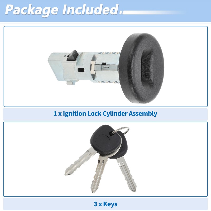 X AUTOHAUX No.19120038/15794826 Ignition Lock Cylinder and Door Lock for