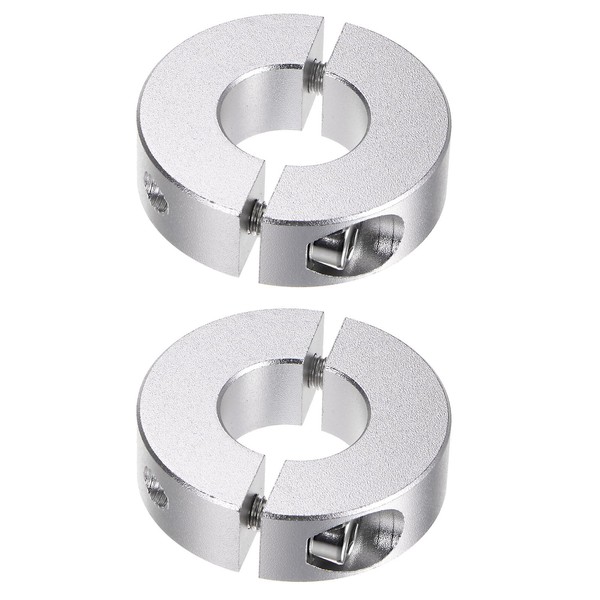 uxcell Set Collar Clamp Collar Fixed Screw Ring Double Split