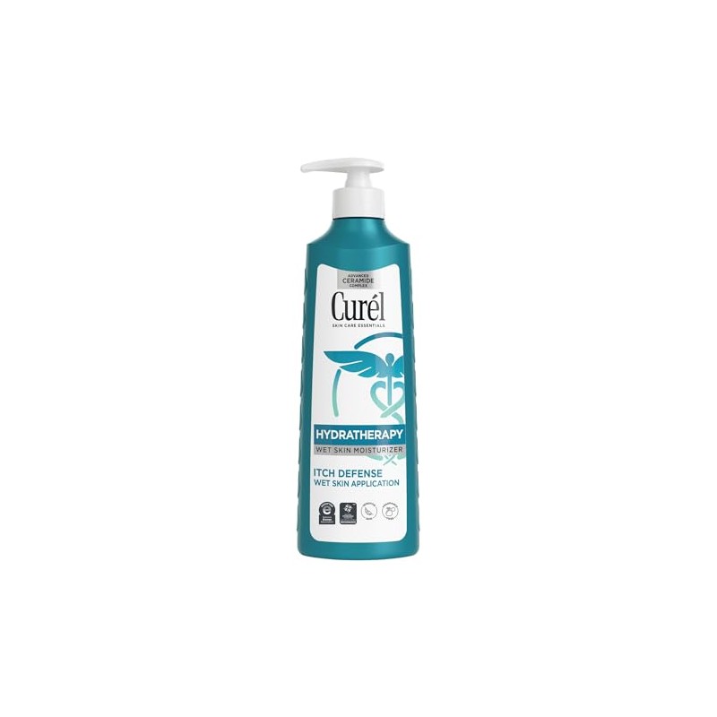Curel Skincare Hydra Therapy Itch Defense Wet Skin Moisturizer, 12